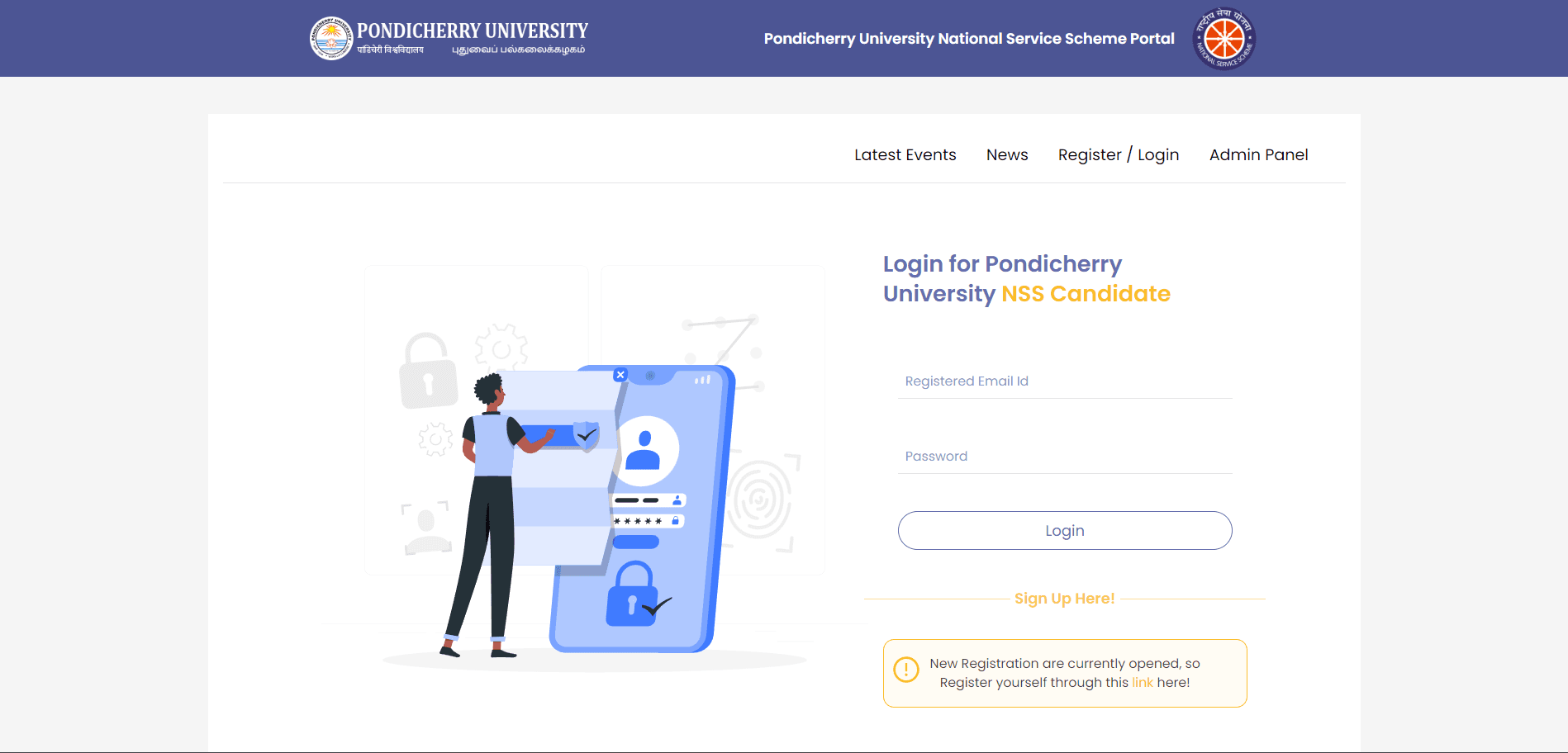 Pondicherry University NSS Portal